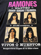 Usado, Camiseta Ramones Adios Amigos Tour vintage dos anos 90. Datas na parte de trás tamanho GG assinadas por 2 comprar usado  Enviando para Brazil