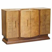 STUNNING ANTIQUE ART DECO BURR WALNUT SIDEBOARD WITH DRAWERS DRINKS CABINET for sale  Shipping to South Africa