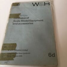 Catalogue Of Scale Model Equipment And Accessories . W & H. Rare Vintage Leaflet segunda mano  Embacar hacia Mexico