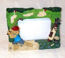 GOLF BUDDY PICTURE Frame  CUTE BEAR PLAYING GOLF for sale  Shipping to South Africa