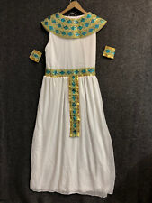 Vestido Cleopatra Disfraz Niñas Talla Grande 10-12 Sin Mangas Lentequilla Multicolor SIN PALABRAS, usado segunda mano  Embacar hacia Mexico