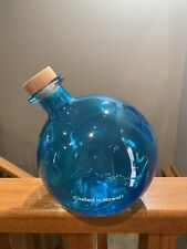 Linda garrafa de vodca orgânica oceânica vidro azul marinho vazio Havaí comprar usado  Enviando para Brazil