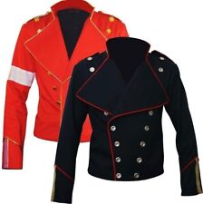 Nueva Chaqueta de Lana Michael Jackson Rojo Recorte Militar Negra Hombres Envío Rápido segunda mano  Embacar hacia Argentina