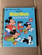 Walt Disney's Mickey Mouse The Kitten-Sitters 1980 Vintage Little Golden Book, usado comprar usado  Enviando para Brazil