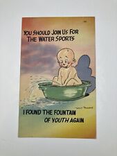 Postal VINTAGE Join Us For Water Sports I Found The Fountain Of Youth Again segunda mano  Embacar hacia Argentina