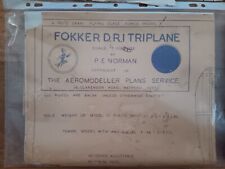 Classic plans fokker for sale  CAMBERLEY