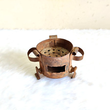 1920s Vintage Primitive Handmade Miniature Iron Coal Stove Camping Old Rare I636 for sale  Shipping to South Africa