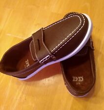 Used, Boys Detail Stitching Classic Comfort Brown Boat Shoes Size 2/3-M for sale  Shipping to South Africa