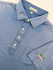Camisa cómoda de verano Peter Millar para hombre grande azul manga corta golf colonial segunda mano  Embacar hacia Argentina