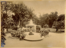 Occasion, Chine China HONG KONG Fontaine du jardin public Vintage albumen print c.1875/80 d'occasion  Le Luc