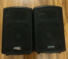 Pulse PAS10 DJ Audio Professional Speaker SET System 400w 8 OHMS Speakers Deep, used for sale  Shipping to South Africa