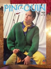 Mens knitting patterns.cardiga for sale  READING