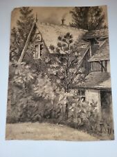 Vintage Pencil Drawing Sketch Signed by Artist for sale  Shipping to South Africa