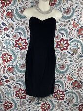 Used, Vintage Scott McClintock Velvet Strapless Dress Black Prom Formal Evening for sale  Shipping to South Africa