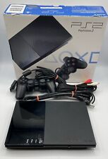 Sony preto carvão Playstation 2 Slim com caixa original -SCPH-90001 comprar usado  Enviando para Brazil