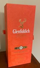 Contenedor y botella de whisky escocés de malta única Glenfiddich 21 años segunda mano  Embacar hacia Argentina