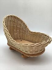 Vintage Wicker Dolls Rocking Cot, beautifully made for sale  Shipping to South Africa