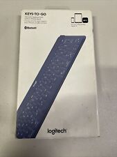Teclado Logitech Keys-to-Go Super-Slim & Super-Light Bluetooth - Azul Smokey comprar usado  Enviando para Brazil