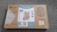 Owl wall clock for sale  YEOVIL