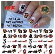 Conjunto de 50 calcomanías de arte en uñas de banda de música AC / DC incluidas + bonificación segunda mano  Embacar hacia Argentina