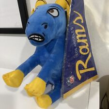Sofá de pelúcia Ready for Game Day Buddy azul e amarelo Ram 14 polegadas com banner comprar usado  Enviando para Brazil
