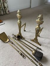 Antique brass andiron for sale  LONDON