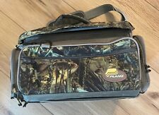 USED PLANO SOFTSIDER 3700 CAMO FISHOUFLAGE FISHING TACKLE BAG/BOX + 4 STOWAWAYS, used for sale  Shipping to South Africa