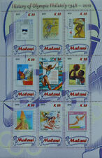 Historia Filatelistyki Olimpijskiej #8 znaczek na znaczku m/s Malawi 2012 MNH #H070 na sprzedaż  PL