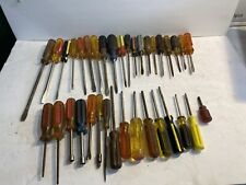 Lot Of 35 Vintage Screwdrivers Made in USA Stanley Fuller Irwin Hitco for sale  Newport News