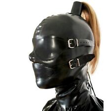 Unisex Hood Mask Cosplay Face Protector for Party Night Black Removable for sale  Shipping to South Africa