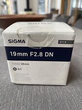 Sigma 19mm f2.8 for sale  BIDEFORD