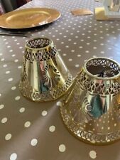 Candle lampshades brass for sale  UCKFIELD