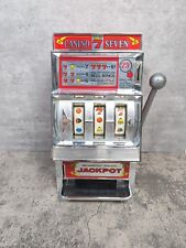 Máquina tragamonedas de 25 centavos mecánica WACO Casino Seven 7 vintage años 70 Japón 13" PROBADA segunda mano  Embacar hacia Argentina
