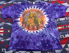 Camiseta Vintage Rara Santana Tye Dye Shaman Rock Tour Concerto Anos 90 Y2K Tamanho XL comprar usado  Enviando para Brazil