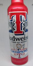 Botella de aluminio vacía lata de cerveza Budweiser de los campeones de la serie mundial de Texas Rangers segunda mano  Embacar hacia Mexico