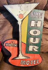 metal happy hour sign for sale  Columbus
