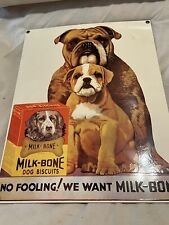Bulldog milkbone metal for sale  Greenville Junction