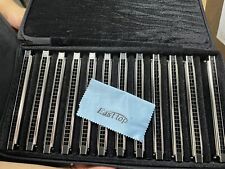 Easttop Tremolo Harmonica 12 conjuntos de 24 Furos Tremolo Harmonica Gaita órgão de boca, usado comprar usado  Enviando para Brazil