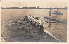 Cartão postal J51/ Sports RPPC c1910 equipe de remo barco lago 32 comprar usado  Enviando para Brazil