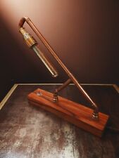 Lampada da tavolo stile vintage industrial steampunk, rame legno ulivo ottone usato  Salice Salentino
