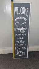 Wooden sign welcome for sale  SHIPLEY