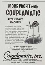 1962 AD.(XG8)~COUPLEMATIC CO. LYMAN, NEB. HYDRAULIC HOSE COUPLING MACHINE for sale  Shipping to Canada