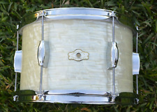 ADD this 60's CAMCO 12" TUXEDO TOM in WHITE MARINE PEARL to YOUR DRUM SET! J955 for sale  Shipping to South Africa