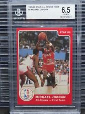 Used, 1985-86 Star Michael Jordan All-Rookie Team Rookie RC #2 BGS 6.5 Bulls N347 for sale  Henrico