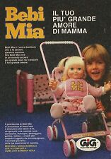 Usato, X4001 Bebi Mia - GIG - Pubblicità 1988 - Advertising usato  Villafranca Piemonte