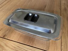 Hostess Trolley Glass Dish with Stainless Steel Lid Food Warmer for sale  Shipping to South Africa