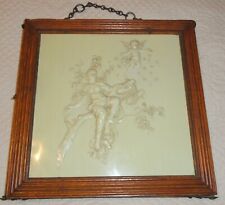 Used, Antique Oak Tri-Fold Beveled Shaving or Vanity Mirror Wonderful Celluloid Panel for sale  Shipping to South Africa