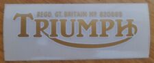 Triumph number plate for sale  Shipping to Ireland