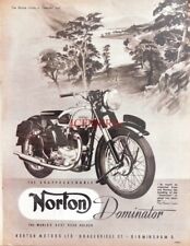 NORTON 'Dominator' 497cc Motor Cycle Advert #5 : 1952 M/Cycle Print for sale  Shipping to South Africa