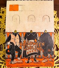 Porta-doces vintage Halloween Goblins meados do século decoração cartão E Rosen comprar usado  Enviando para Brazil